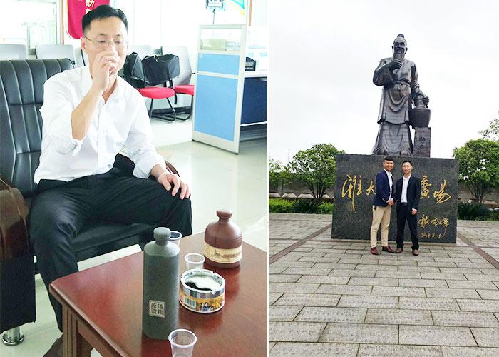 4.16雅大技術(shù)蔣總監(jiān)幫忙現(xiàn)場品酒，給出改正意見